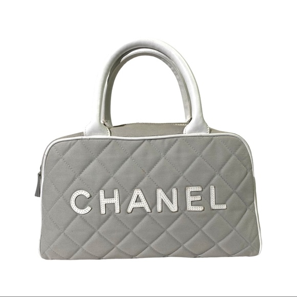 Chanel Sports Gray Quilted Mini Handbag - Picture 1 of 13